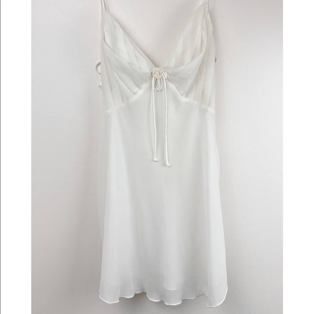Vintage Y2K NWT Je T Adore nighty lingerie white thong wedding women’s M